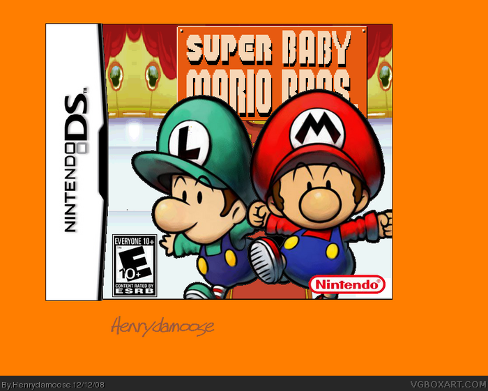 Super Baby Mario Bros. box art cover