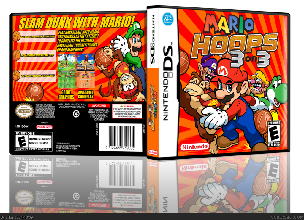 Mario Hoops: 3 on 3 box cover