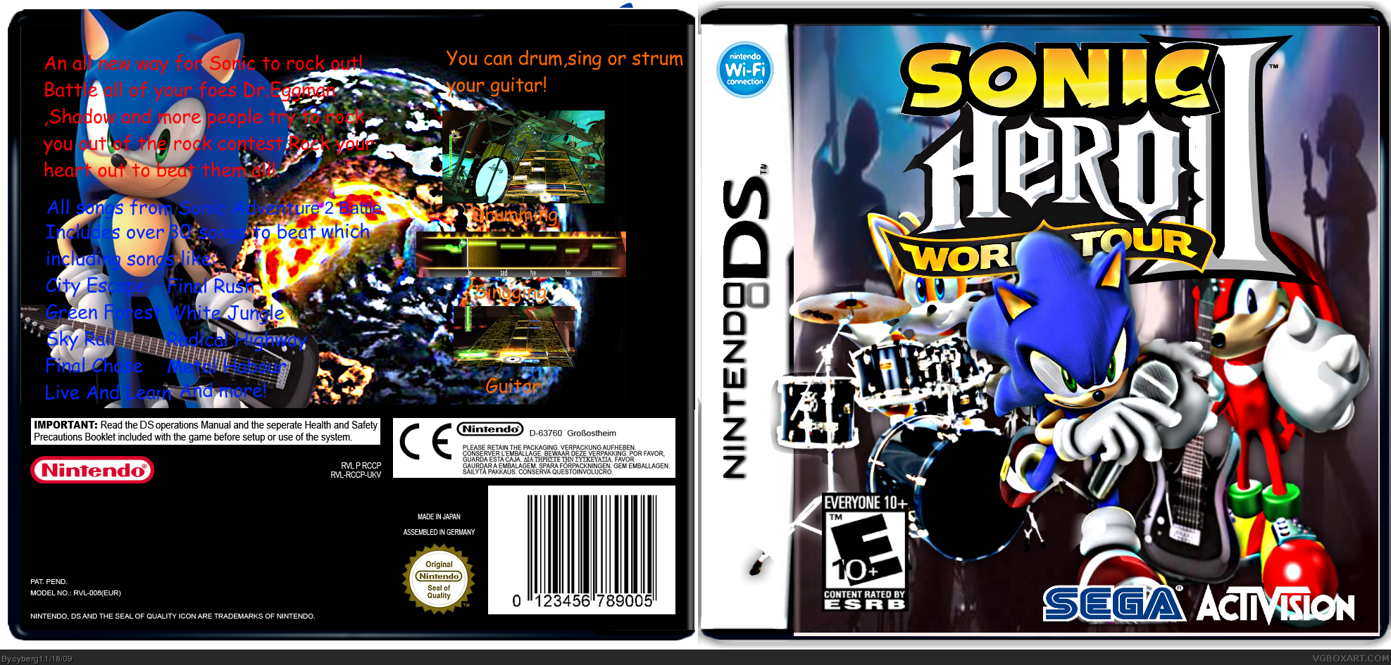 Sonic Hero World Tour 2 box cover