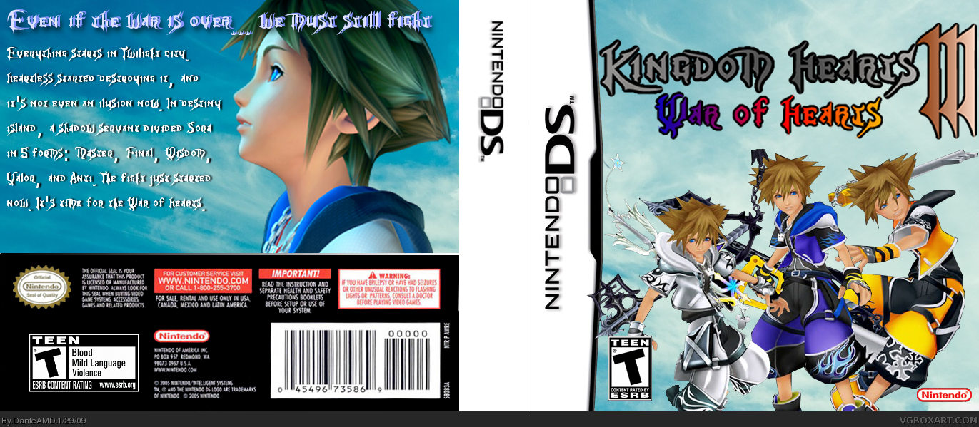Kingdom Hearts III: War of Hearts box cover