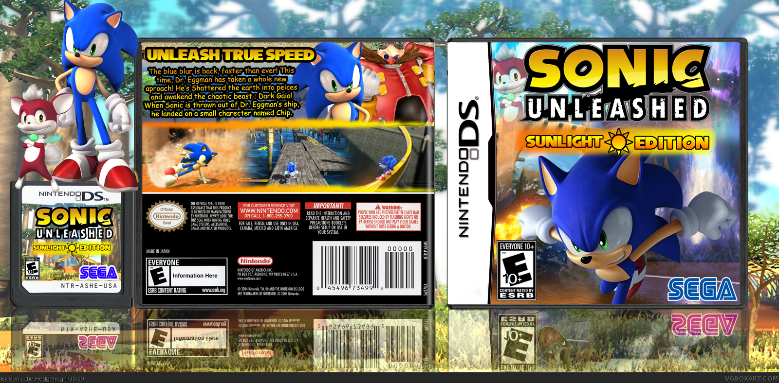 Sonic Unleashed Sunlight Edition box cover