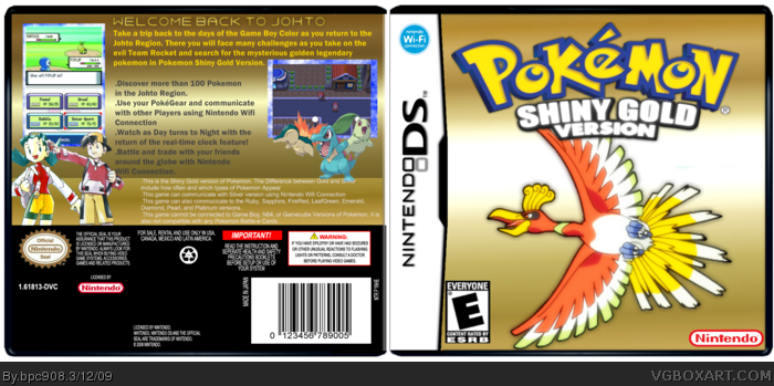 Pokemon Shiny Gold box art cover