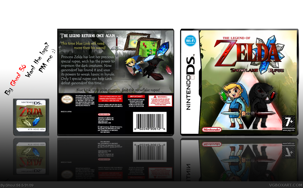 Zelda: Snowflake Rupee box cover