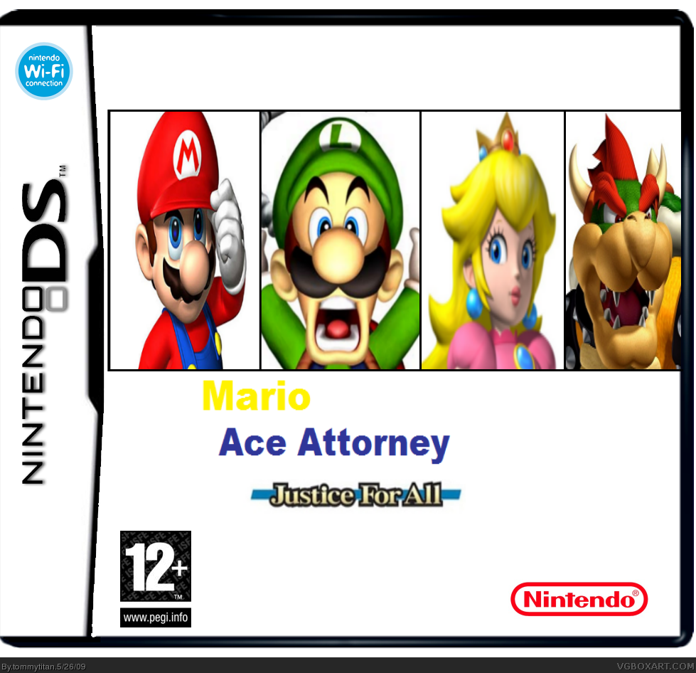Mario Ace Attorney box cover