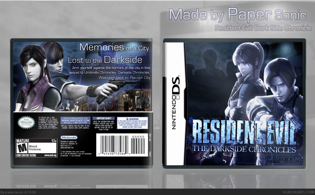 Resident Evil Darkside Chronicles box cover