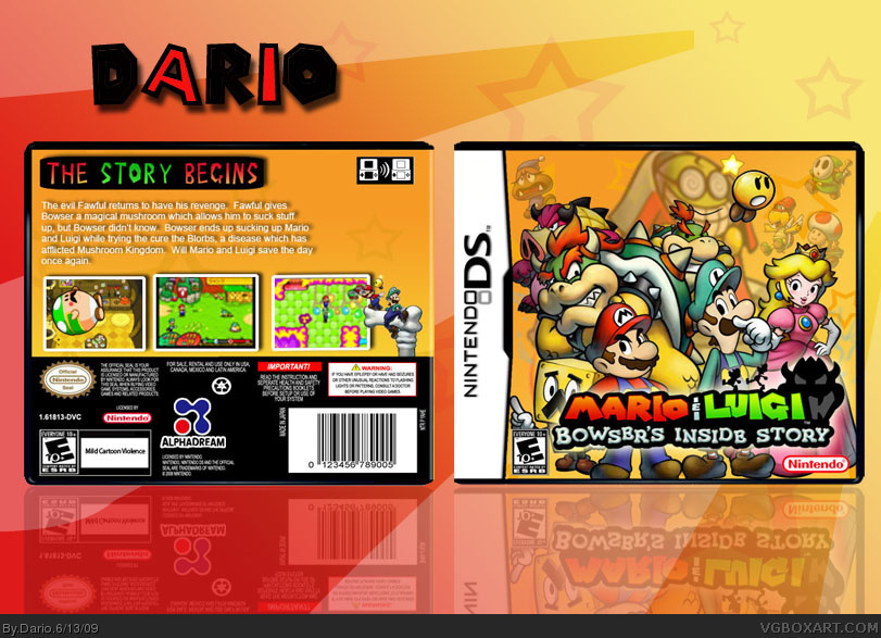 Mario & Luigi: Bowser's Inside Story box cover