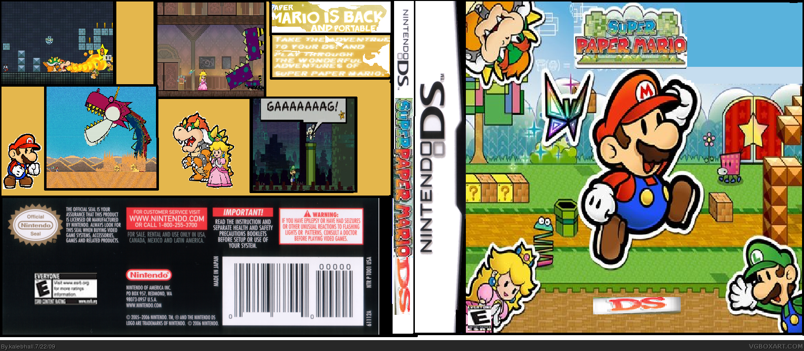 Super Paper Mario DS box cover
