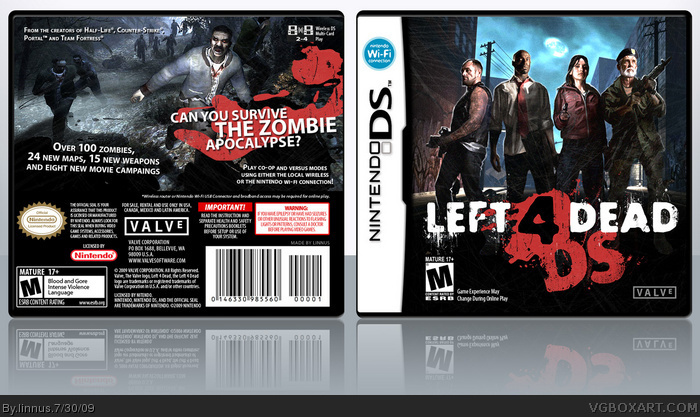 Left 4 Dead DS box art cover