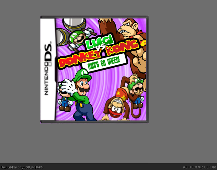 Luigi vs. Donkey Kong: Minis Go Green! box art cover
