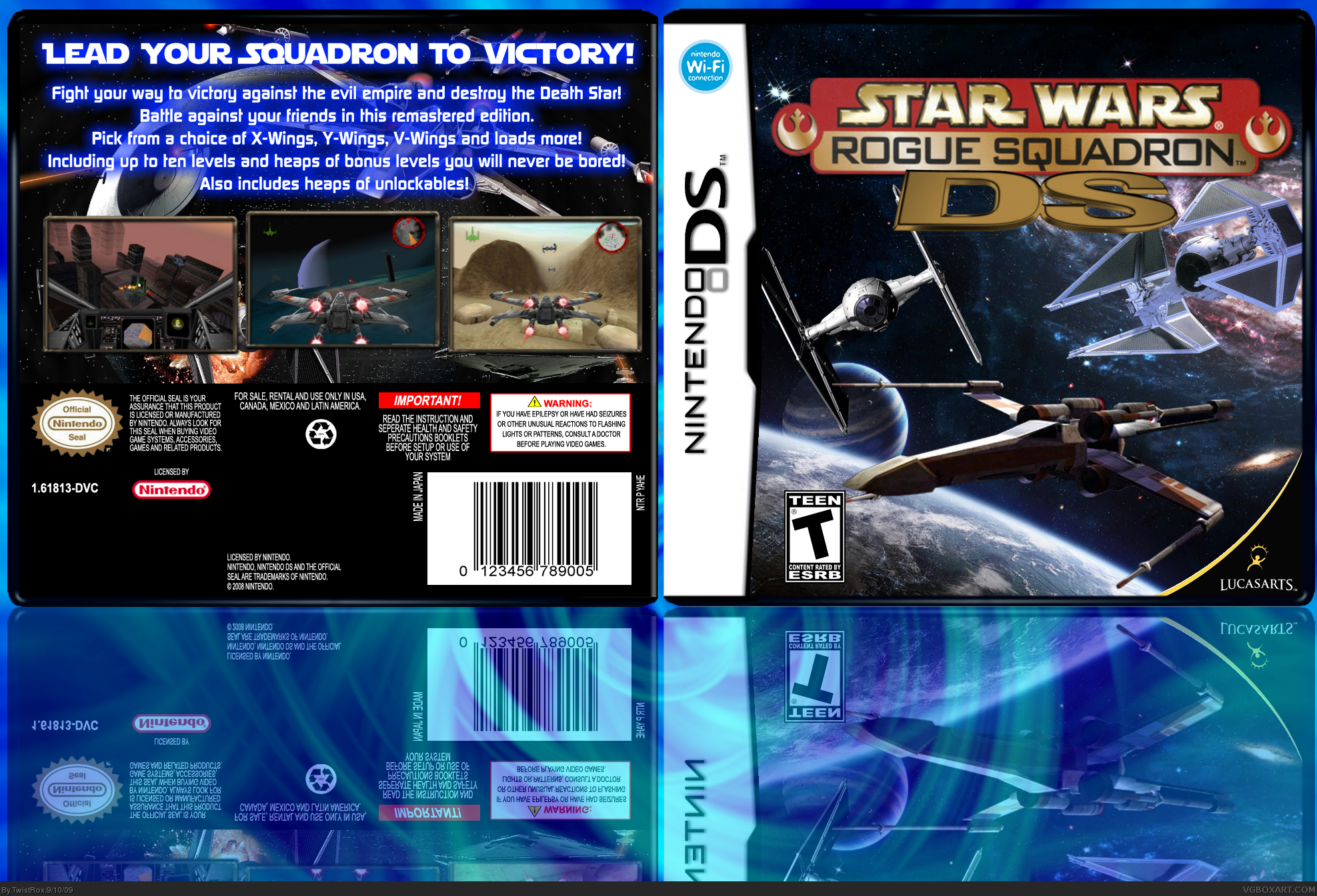 Star Wars Rogue Squadron DS box cover