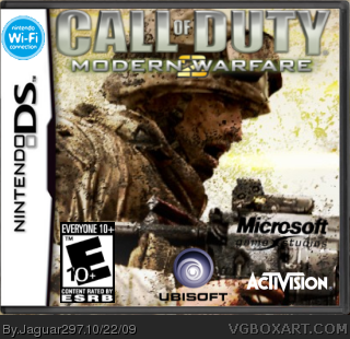 Call of Duty Modern Warfare 2 DS Nintendo DS Box Art Cover by ...