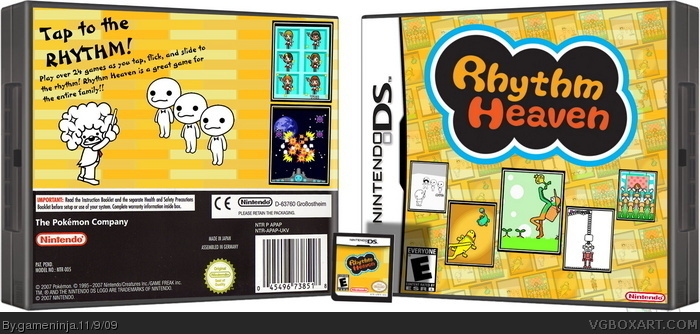 Rhythm Heaven Nintendo DS Box Art Cover by gameninja