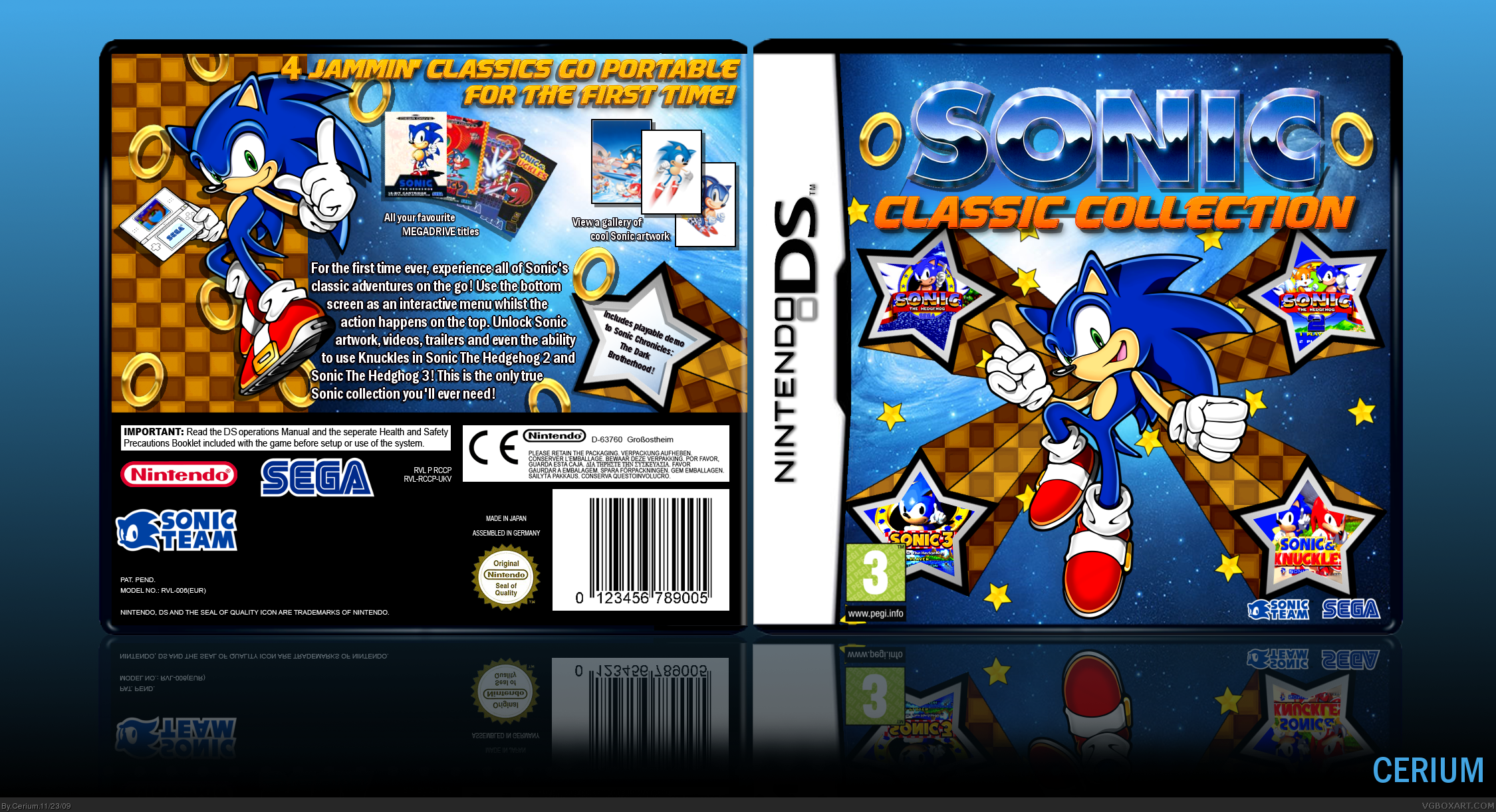 Sonic Classic Collection box cover