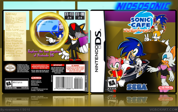 Sonic's cafe box art cover