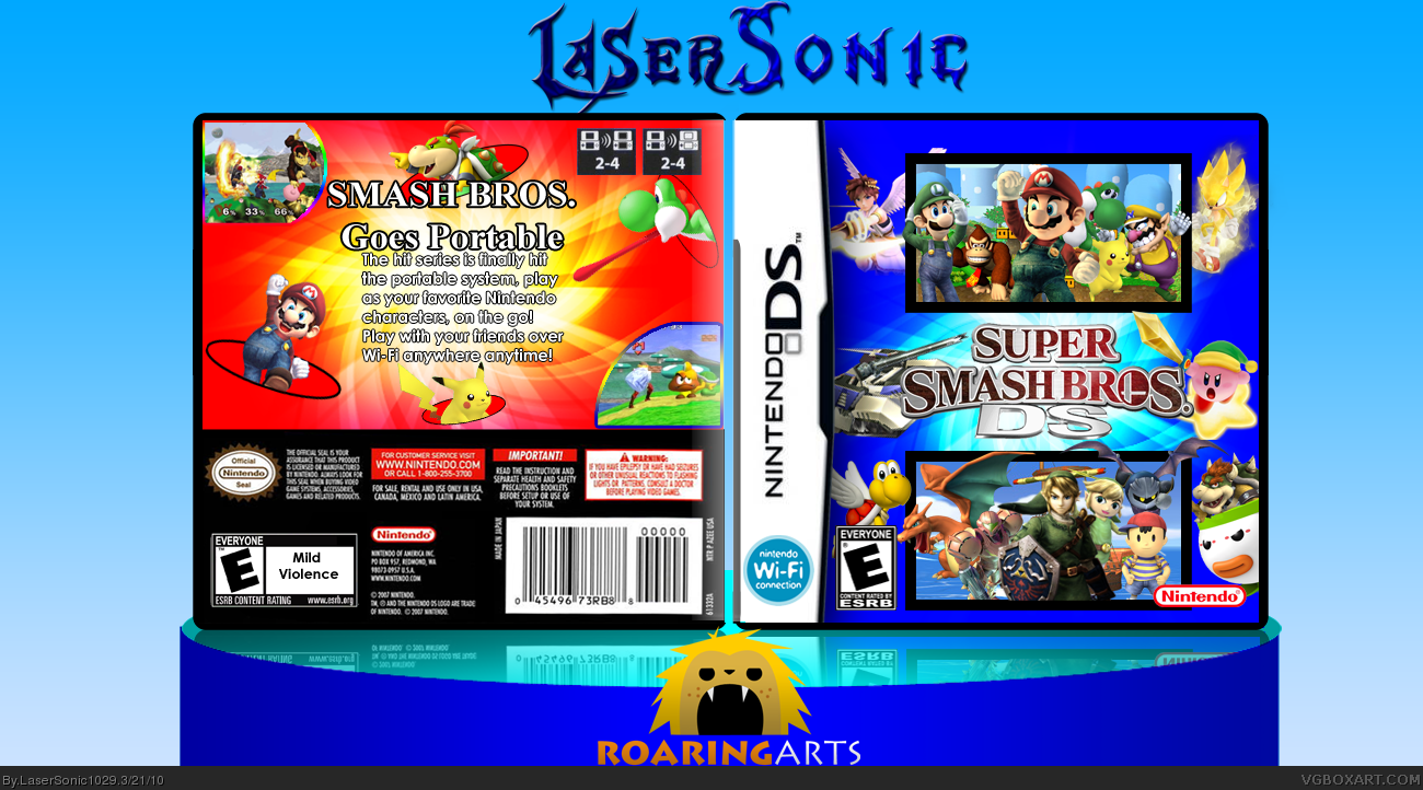 Super Smash Bros. DS box cover