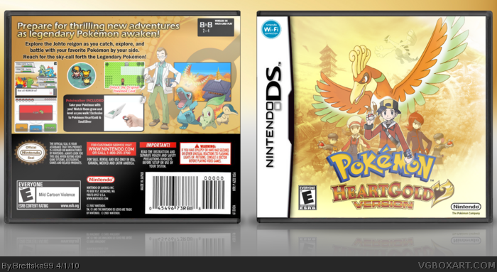 Pokemon Heart Gold Nintendo DS Display Only Box Art : Nintendo, Game Freak  : Free Download, Borrow, and Streaming : Internet Archive