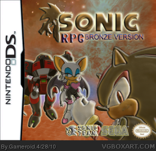 Sonic Rpg Bronze Version Nintendo Ds Box Art Cover By Gameroid