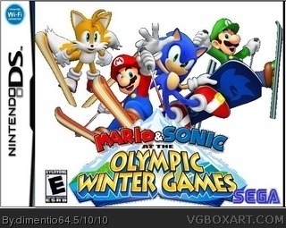 Mario and Sonic at the 2010 Winter Olympic Games box cover