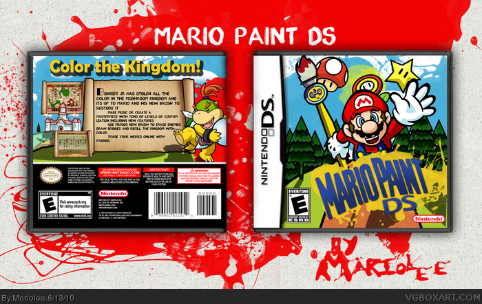 Mario Paint DS Nintendo DS Box Art Cover by Mariolee