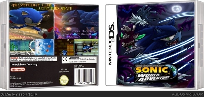 Sonic world adventure box art cover
