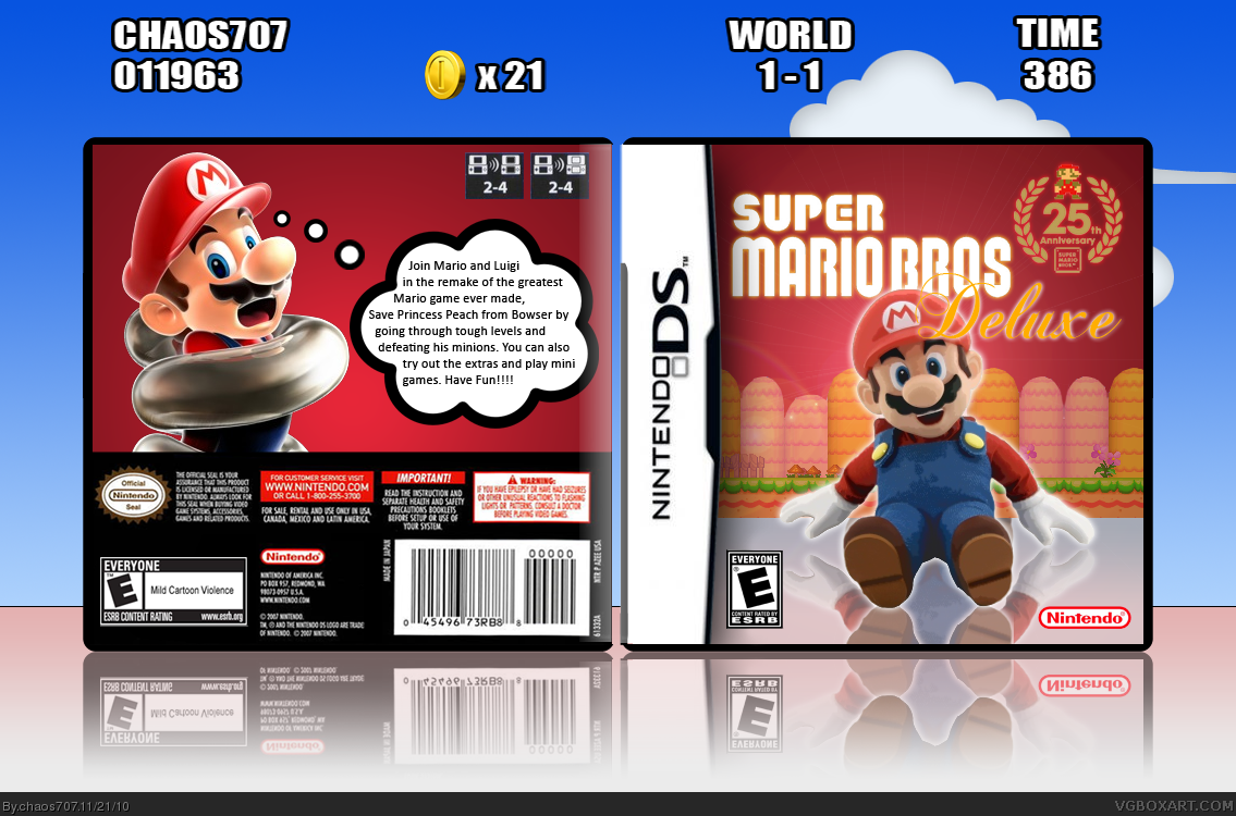 Super Mario Bros. Deluxe box cover