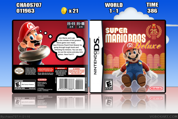Super Mario Bros. Deluxe box art cover