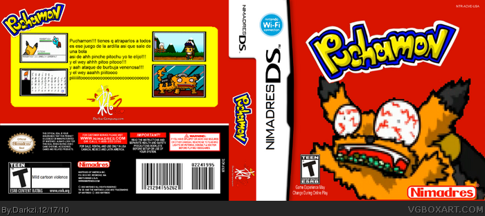 Puchamon (pokemon parody) box art cover