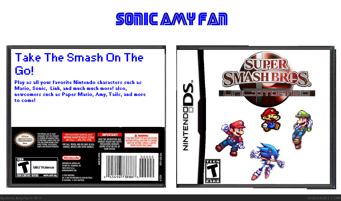 Super Smash Bros. Unlimited box cover