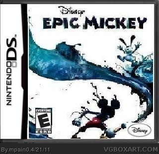 Epic on Epic Mickey Nintendo Ds Box Art Cover By Mpain0