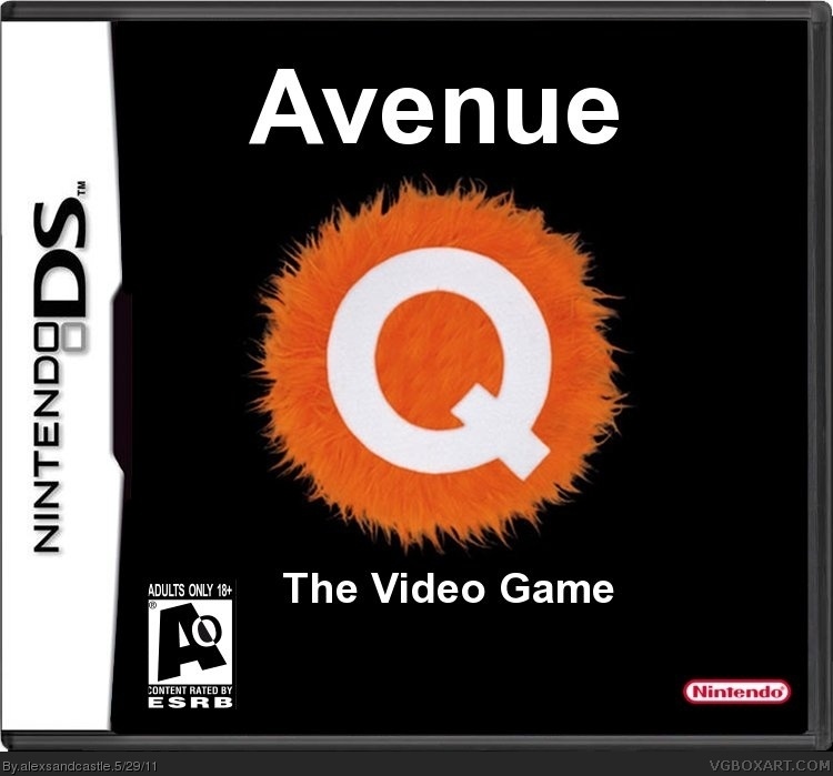 Avenue Q the Video Game box cover