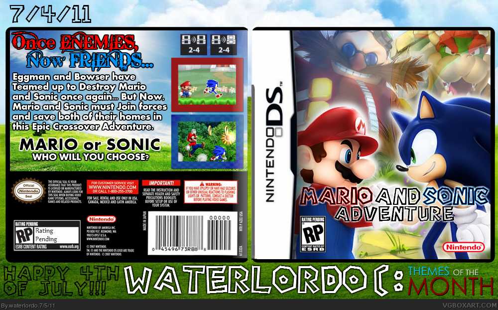 Mario and Sonic Adventure box cover