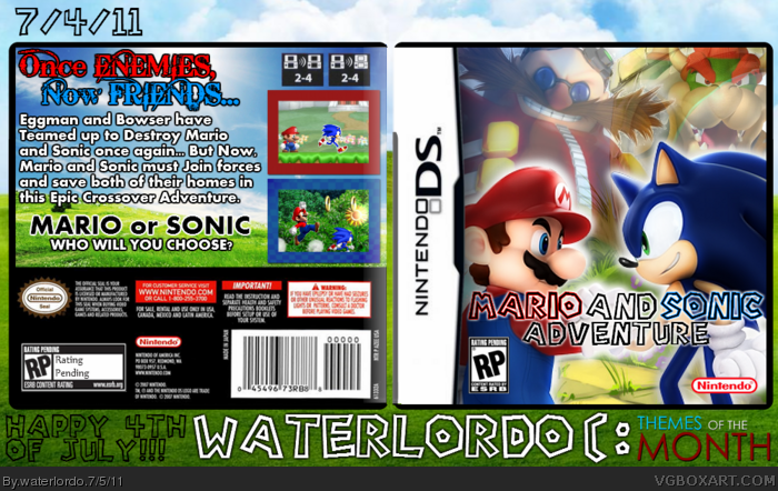 Mario and Sonic Adventure box art cover