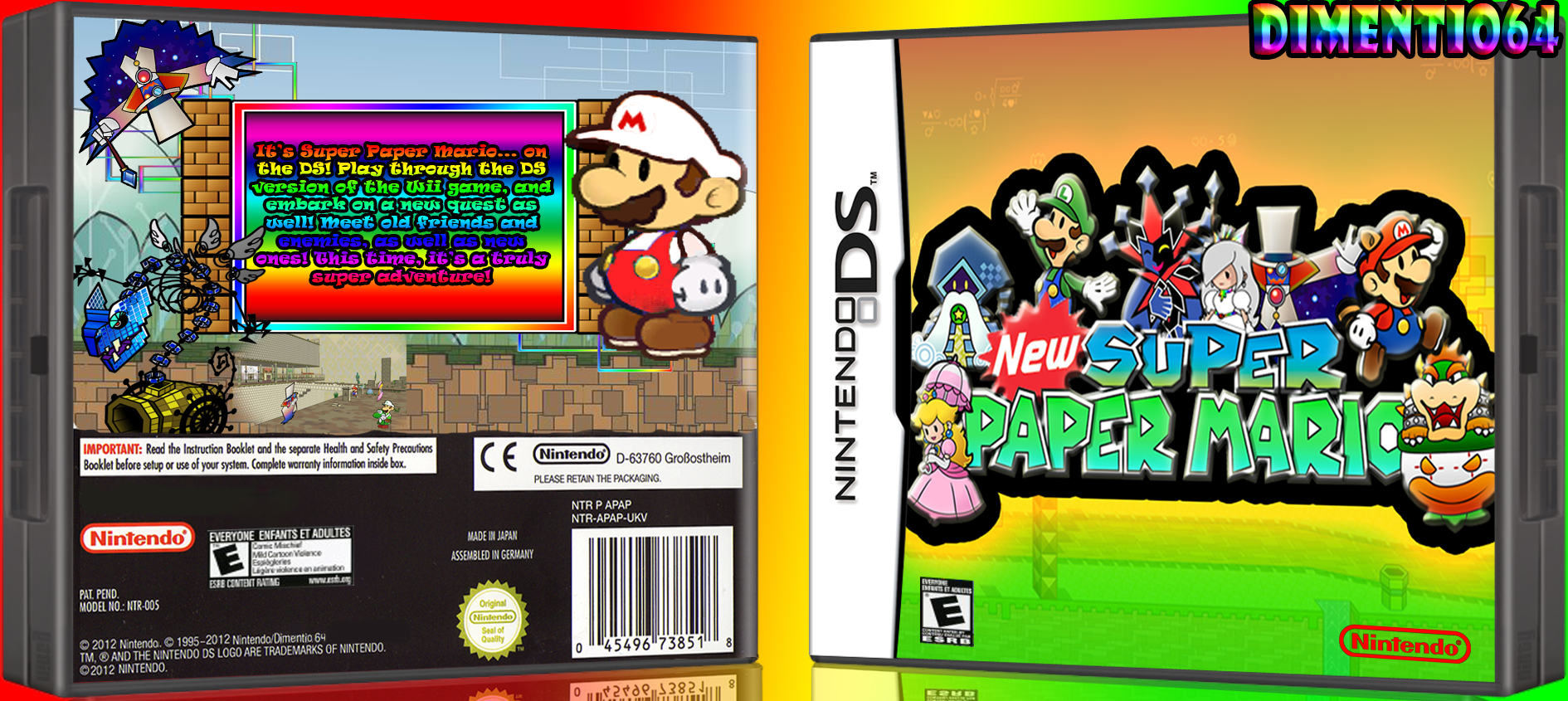 New Super Paper Mario box cover