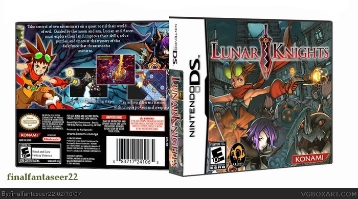 Lunar Knights box art cover