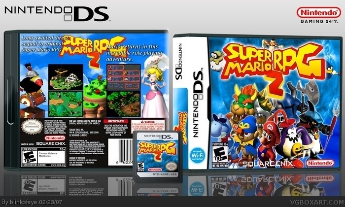 Supermario Rpg 2 Nintendo Ds Box Art Cover By Blinkofeye