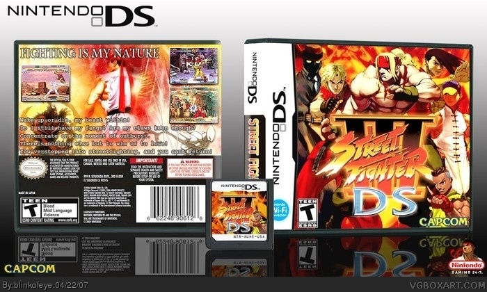Street Fighter III DS box art cover