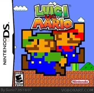 Luigi vs Mario box cover