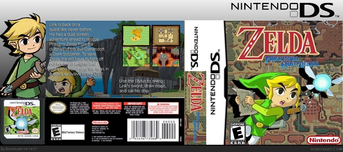 The Legend of Zelda: Phantom Hourglass box cover