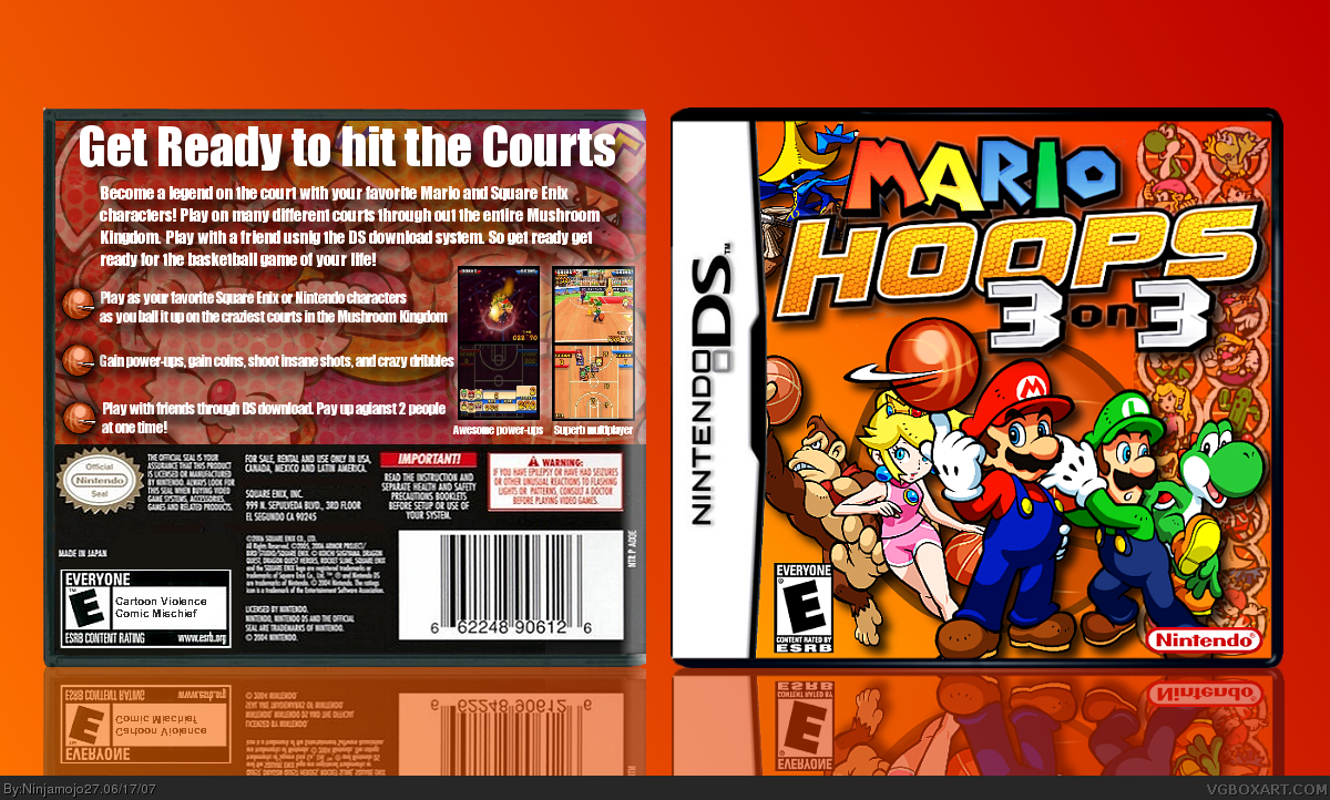 Mario Hoops: 3 on 3 box cover
