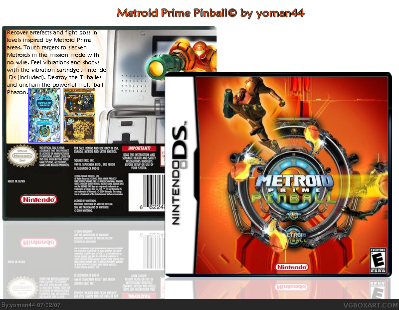 Metroid Prime Pinball box cover