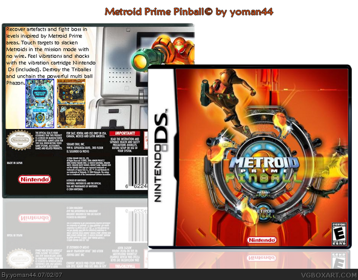 Metroid Prime Pinball box art cover