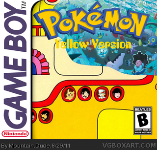 Pokémon Yellow Version Game Boy Box Art Cover by Mountain Dude