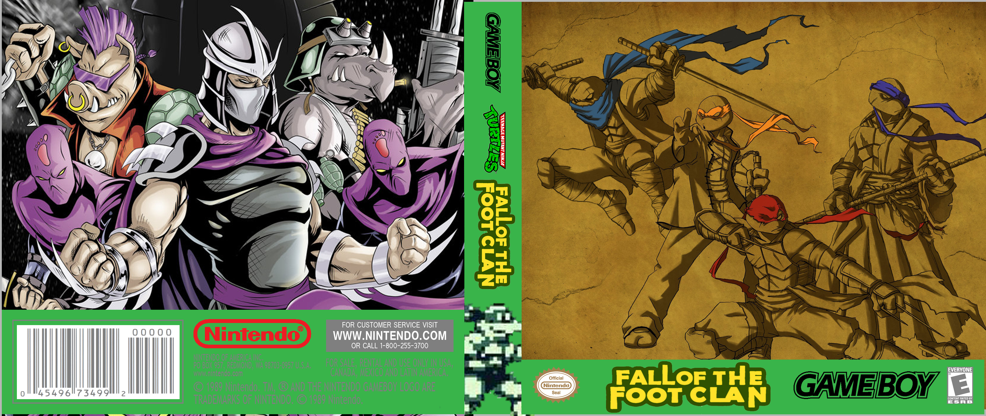 TMNT Fall of the Foot Clan box cover