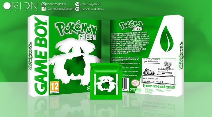 Pokemon Green box art cover
