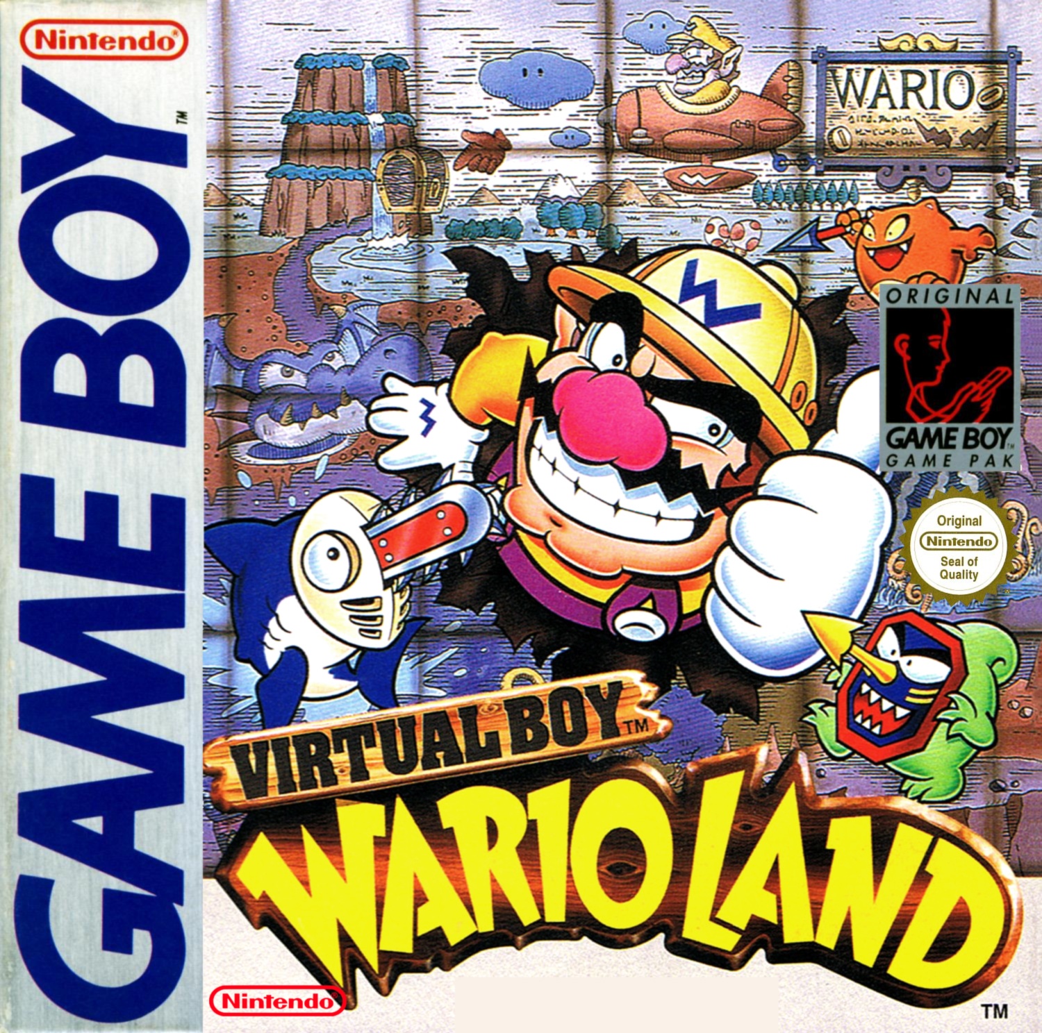 Virtual Boy Wario Land box cover