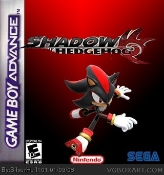 Shadow the Hedgehog Game Boy Advance Box Art Cover by SilverHell101