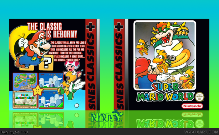 Super Mario World (SNES Classics) Game Boy Advance Box Art Cover by Ninty