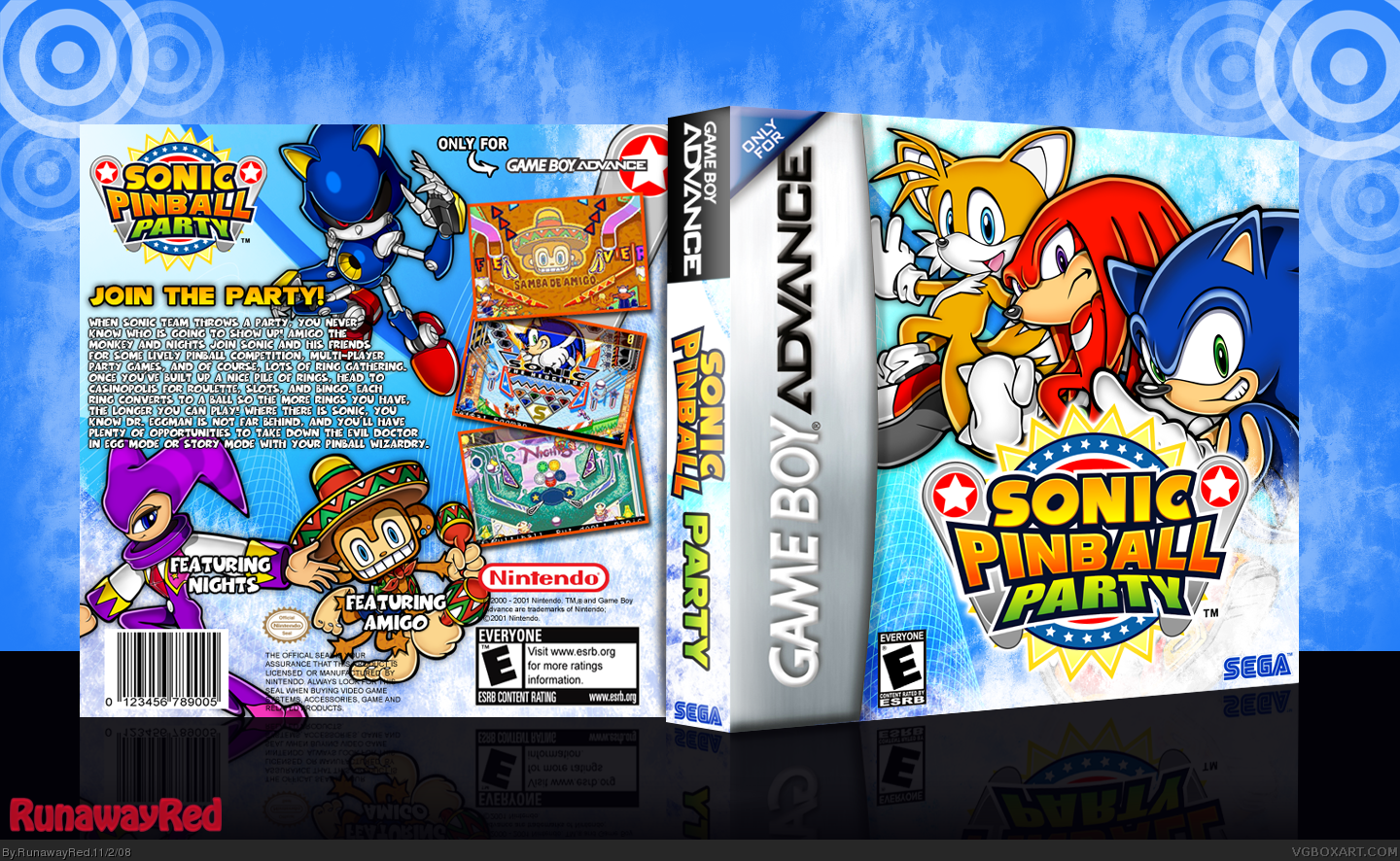 Sonic Pinball Party box cover