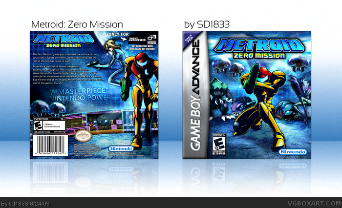 Game Boy Advance » Metroid: Zero Mission Box Cover