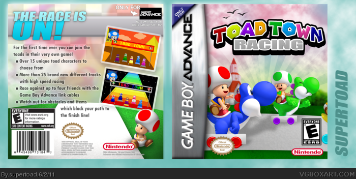 Toad Town Racing box art cover